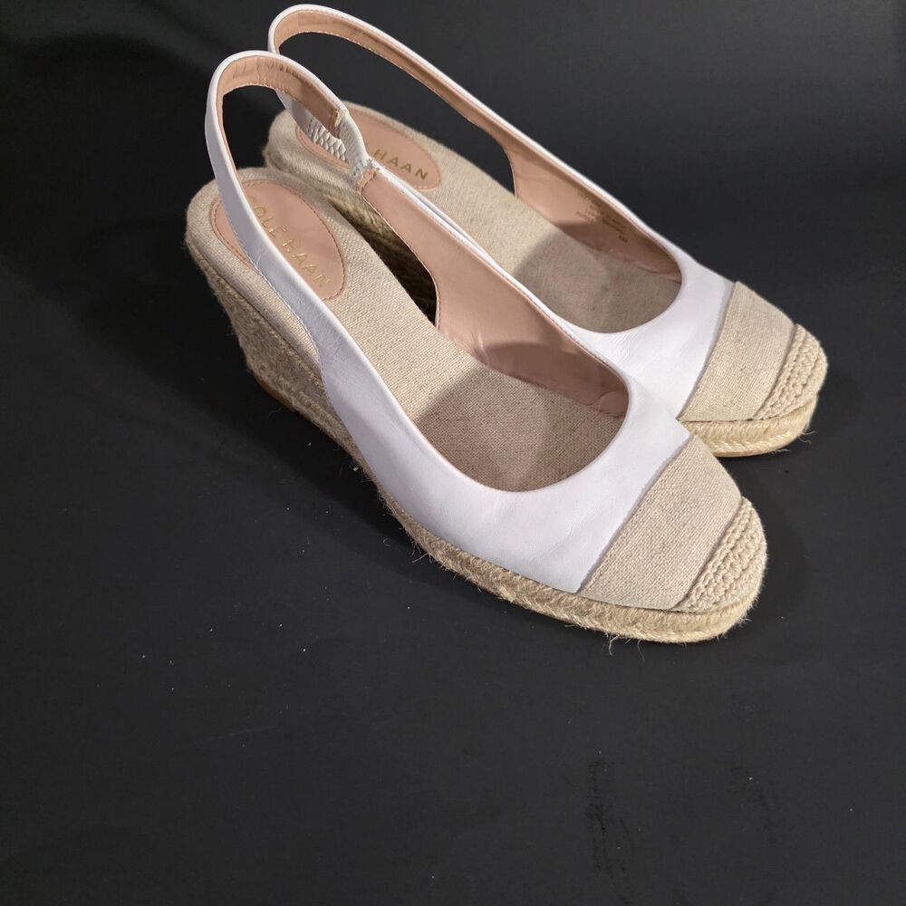 Cole Haan Espadrilles Wedge Sandals Sz 7.5 B - Picture 10 of 12